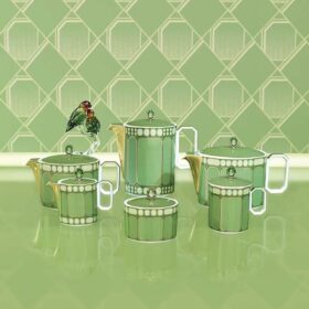 Théière Signum en porcelaine, petite, verte