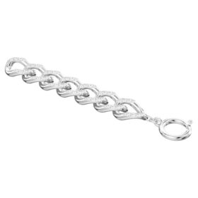 Rallonge Dextera blanche, plaquée rhodium