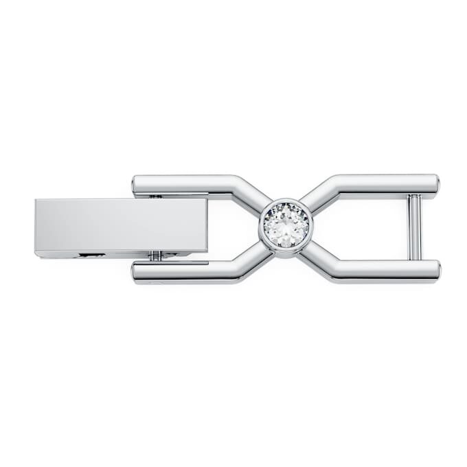 Rallonge Imber Emily Tennis, taille ronde, blanche, plaquée rhodium Rallonge Imber Emily Tennis, taille ronde, blanche, plaquée rhodium