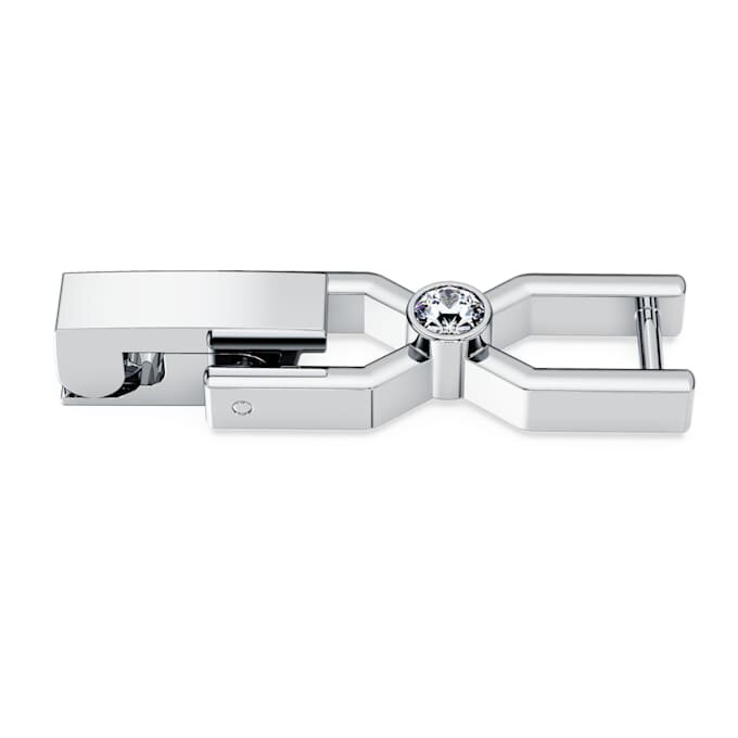 Rallonge Imber Emily Tennis, taille ronde, blanche, plaquée rhodium Rallonge Imber Emily Tennis, taille ronde, blanche, plaquée rhodium
