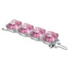Rallonge Millenia à cristaux de taille octogonale, rose, plaquée rhodium Rallonge Millenia à cristaux de taille octogonale, rose, plaquée rhodium