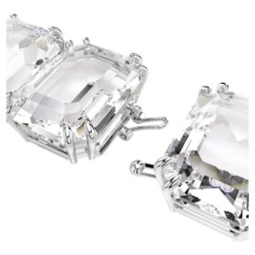 Rallonge Millenia à taille octogonale, blanche, plaquée rhodium