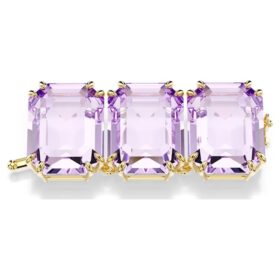 Rallonge Millenia, taille octogonale, violette, plaquée or