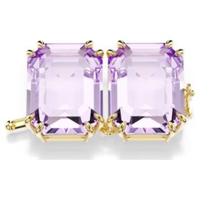 Rallonge Millenia, taille octogonale, violette, plaquée or