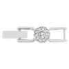 Rallonge Una Angelic, taille ronde, blanche, plaquée rhodium Rallonge Una Angelic, taille ronde, blanche, plaquée rhodium