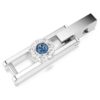 Rallonge Una Angelic, taille ronde, bleue, plaquée rhodium Rallonge Una Angelic, taille ronde, bleue, plaquée rhodium