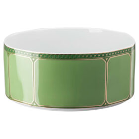 Saladier Signum en porcelaine, grand format, vert