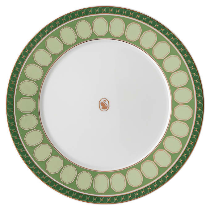 Assiette plate Signum en porcelaine, verte Assiette plate Signum en porcelaine, verte