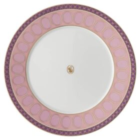 Assiette plate Signum en porcelaine, rose