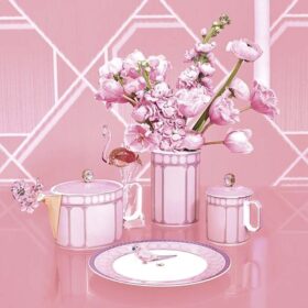 Théière Signum en porcelaine, petite, rose