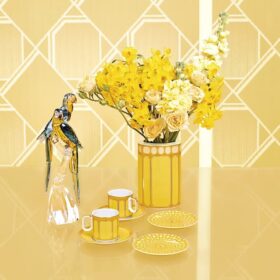 Assiette Signum en porcelaine, petite, jaune