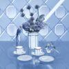 Assiette Signum en porcelaine, petite, bleue Assiette Signum en porcelaine, petite, bleue