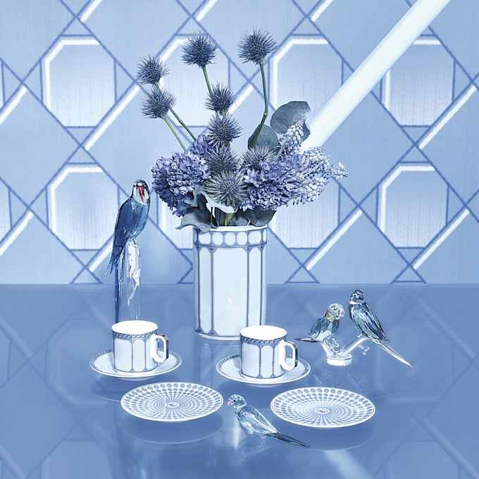 Assiette Signum en porcelaine, petite, bleue Assiette Signum en porcelaine, petite, bleue