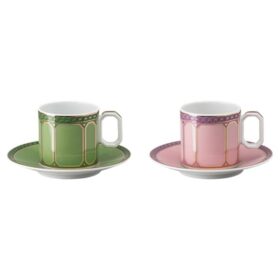 Service à expresso Signum en porcelaine, multicolore