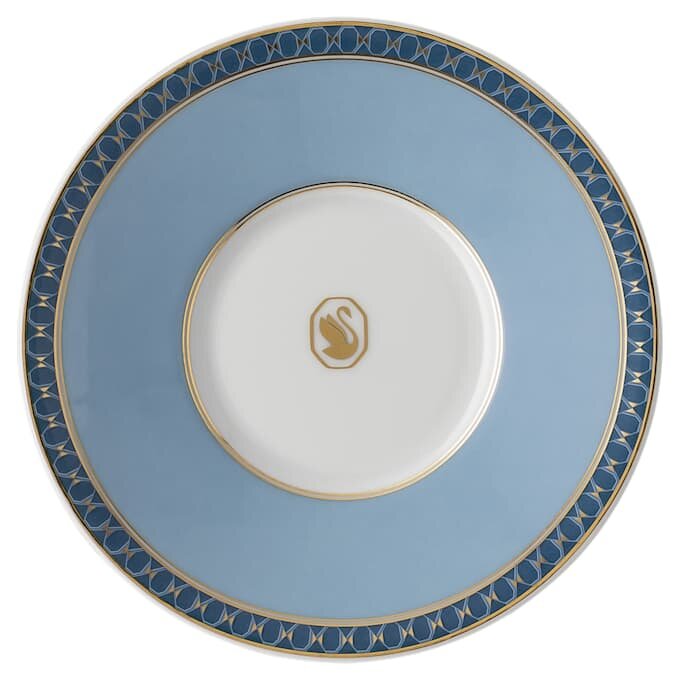 Tasse à expresso Signum avec soucoupe, en porcelaine, bleue Tasse à expresso Signum avec soucoupe, en porcelaine, bleue