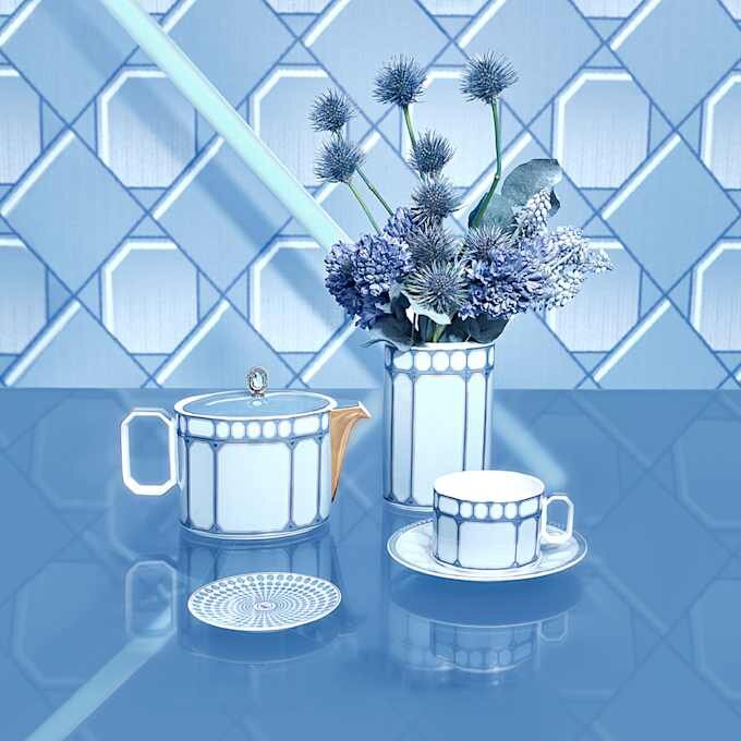 Théière Signum en porcelaine, petite, bleue Théière Signum en porcelaine, petite, bleue