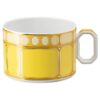 Tasse à thé Signum avec soucoupe, en porcelaine, jaune Tasse à thé Signum avec soucoupe, en porcelaine, jaune