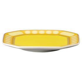 Signum Vide Poche en porcelaine, jaune
