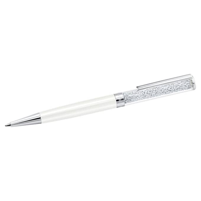 Stylo à bille Crystalline blanc, laqué blanc, chromé Stylo à bille Crystalline blanc, laqué blanc, chromé