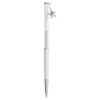 Stylo à bille Crystalline blanc, laqué blanc, chromé