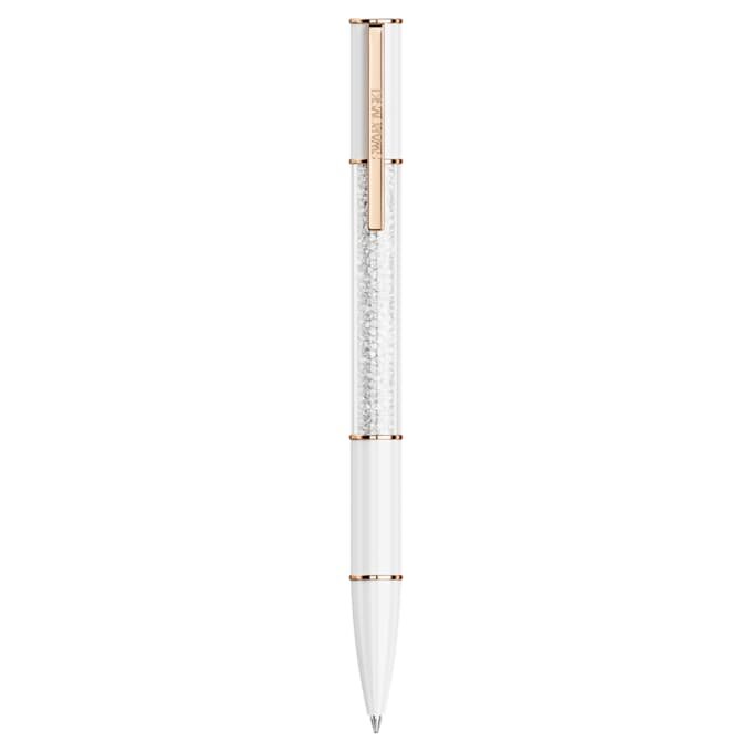 Stylo à bille Crystalline blanc, plaqué or rose Stylo à bille Crystalline blanc, plaqué or rose