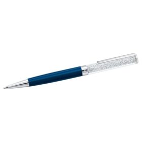 Stylo à bille Crystalline bleu, laqué bleu, chromé