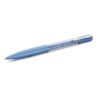 Stylo à bille Crystalline, cristaux Recreated™, bleu, laqué bleu, chromé