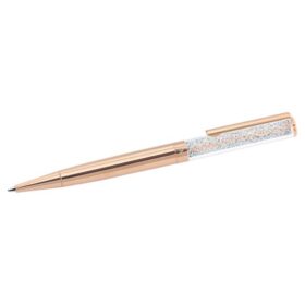 Stylo à bille Crystalline doré rose, plaqué or rose