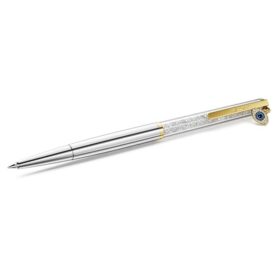 Stylo à bille Crystalline « Evil Eye », teinte dorée, finition métaux mélangés