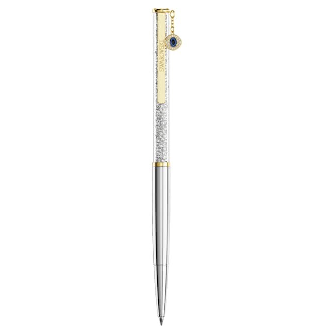 Stylo à bille Crystalline « Evil Eye », teinte dorée, finition métaux mélangés Stylo à bille Crystalline « Evil Eye », teinte dorée, finition métaux mélangés