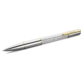 Stylo à bille Crystalline, finition argentée, mélange de métaux