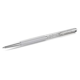 Stylo à bille Crystalline Gris, laqué gris, chromé