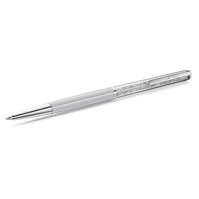 Stylo à bille Crystalline Gris, laqué gris, chromé Stylo à bille Crystalline Gris, laqué gris, chromé