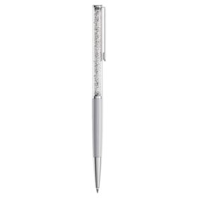 Stylo à bille Crystalline Gris, laqué gris, chromé