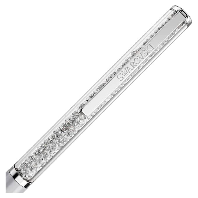 Stylo à bille Crystalline Gris, laqué gris, chromé Stylo à bille Crystalline Gris, laqué gris, chromé