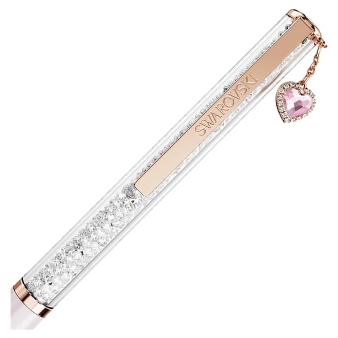 Stylo à bille Crystalline « Heart », rose, laqué rose, plaqué or rose Stylo à bille Crystalline « Heart », rose, laqué rose, plaqué or rose