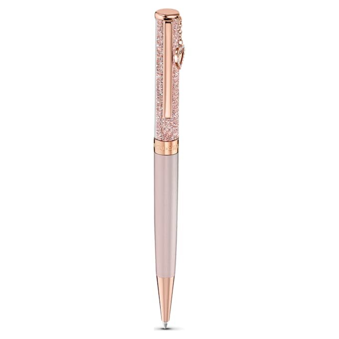 Stylo à bille Crystalline « Heart », teinte or rose, laqué rose, plaqué or rose Stylo à bille Crystalline « Heart », teinte or rose, laqué rose, plaqué or rose
