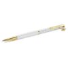 Stylo à bille Crystalline « Horse Shoe », blanc, laqué blanc, plaqué or Stylo à bille Crystalline « Horse Shoe », blanc, laqué blanc, plaqué or