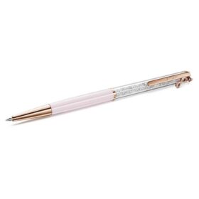 Stylo à bille Crystalline Infinity, laqué rose, plaqué or rose
