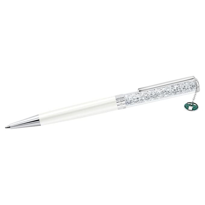 Stylo à bille Crystalline New Giant, blanc, chromé Stylo à bille Crystalline New Giant, blanc, chromé