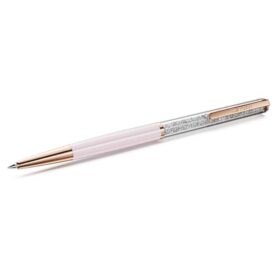 Stylo à bille Crystalline rose, laqué rose, plaqué or rose