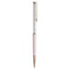 Stylo à bille Crystalline rose, laqué rose, plaqué or rose