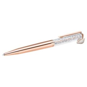 Stylo à bille Crystalline « Swan », teinte or rose, plaqué or rose