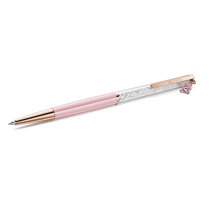 Stylo à bille Crystalline Teddy, rose, laqué rose, plaqué or rose Stylo à bille Crystalline Teddy, rose, laqué rose, plaqué or rose