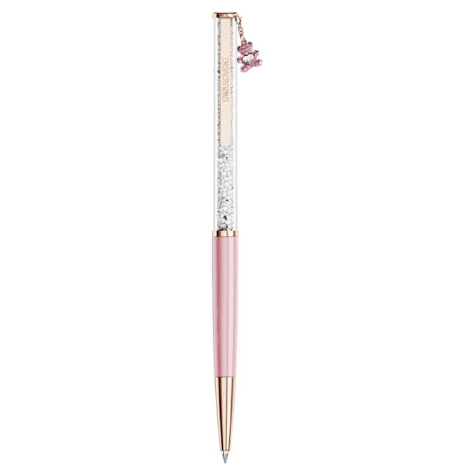 Stylo à bille Crystalline Teddy, rose, laqué rose, plaqué or rose Stylo à bille Crystalline Teddy, rose, laqué rose, plaqué or rose