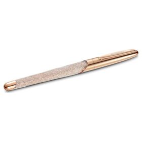 Stylo roller Crystalline couleur or rose, plaqué or rose