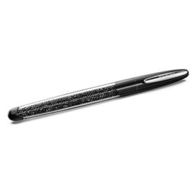 Stylo roller Crystalline noir, plaqué chrome