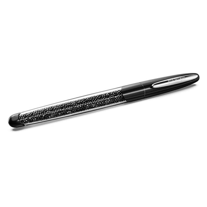 Stylo roller Crystalline noir, plaqué chrome Stylo roller Crystalline noir, plaqué chrome