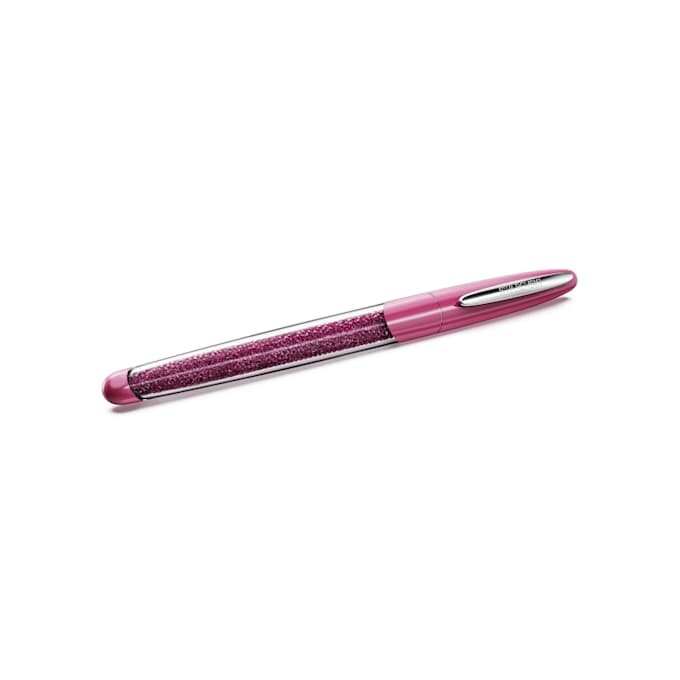 Stylo roller Crystalline rose, chromé Stylo roller Crystalline rose, chromé
