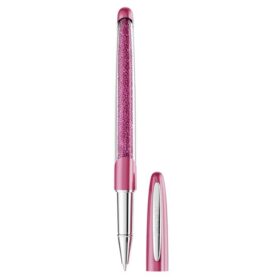 Stylo roller Crystalline rose, chromé